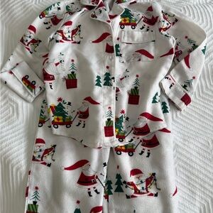 The Company Store Kids Pajama Set - Festive Red and Green